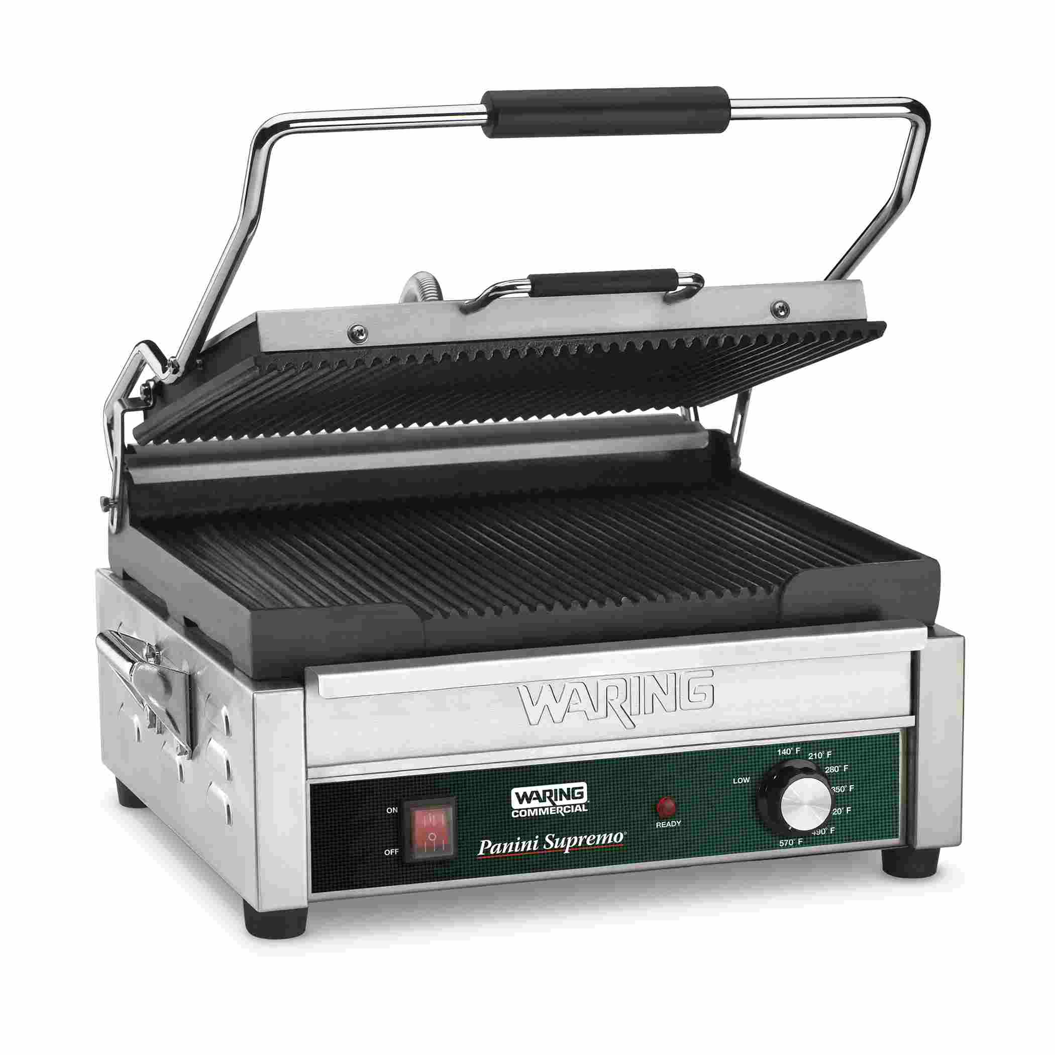 Ribbed Panini Grill, 14.5" x 11", 208 Volt